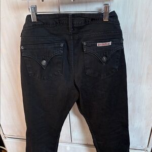 Hudson Black Denim slim leg Jeans